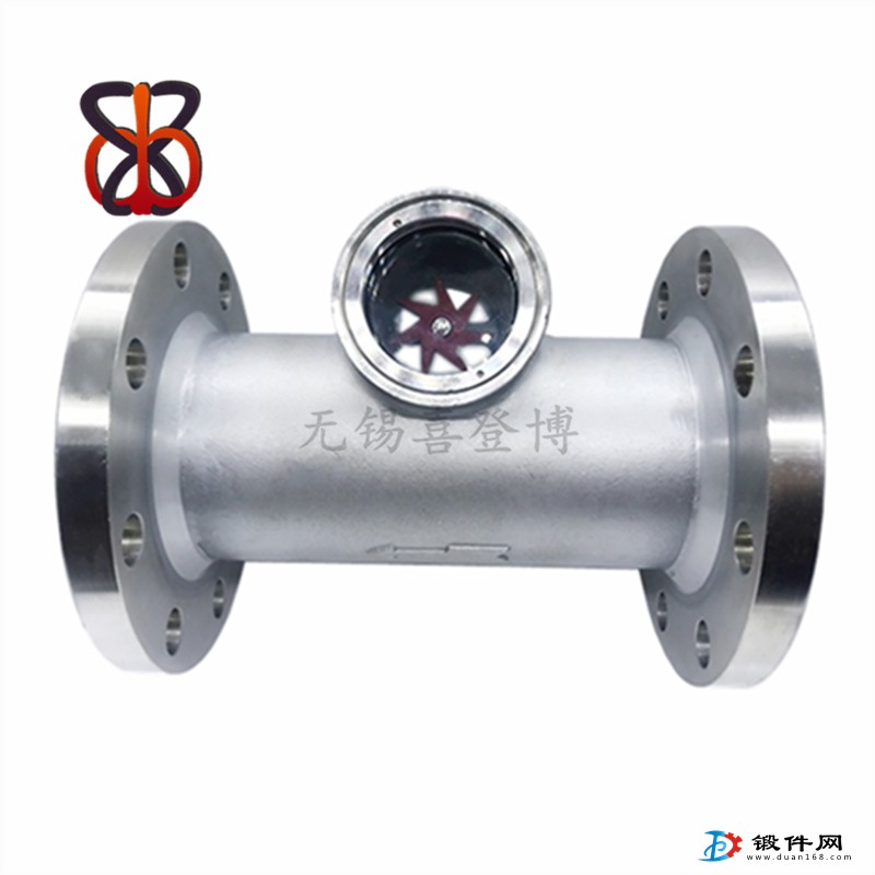 法蘭水流指示器偏心葉輪流量指示器液體油可視觀察器