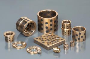 批量生產 自潤滑耐磨石墨銅套 沖床精密石墨銅套