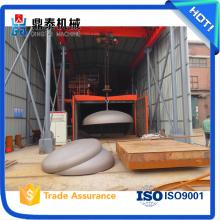 供應封頭拋丸機，封頭噴砂機，封頭除銹機